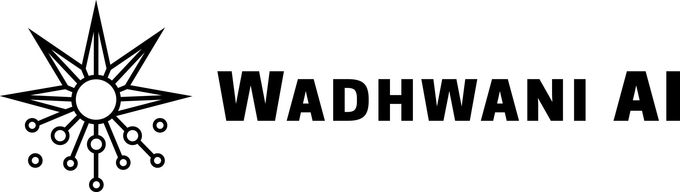 WIAI logo Black Horizontal Wadhwani AI